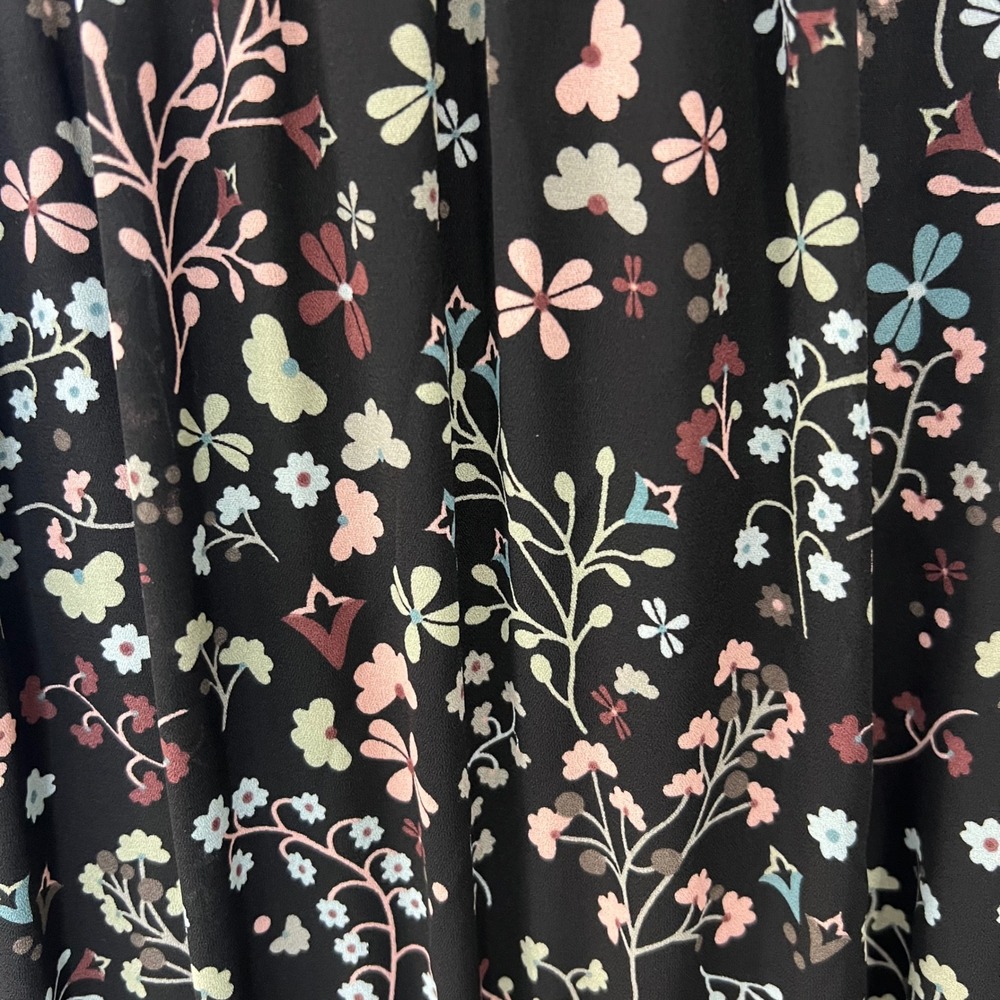 Ted Baker London 4 Dress Frarley Hazel Black Floral High Low Wedding Guest Event - Picture 6 of 14